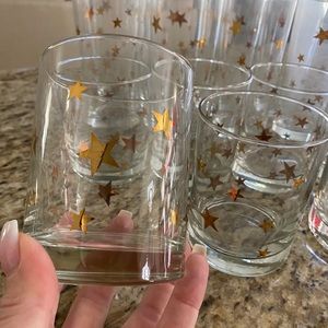 Gold star glasses